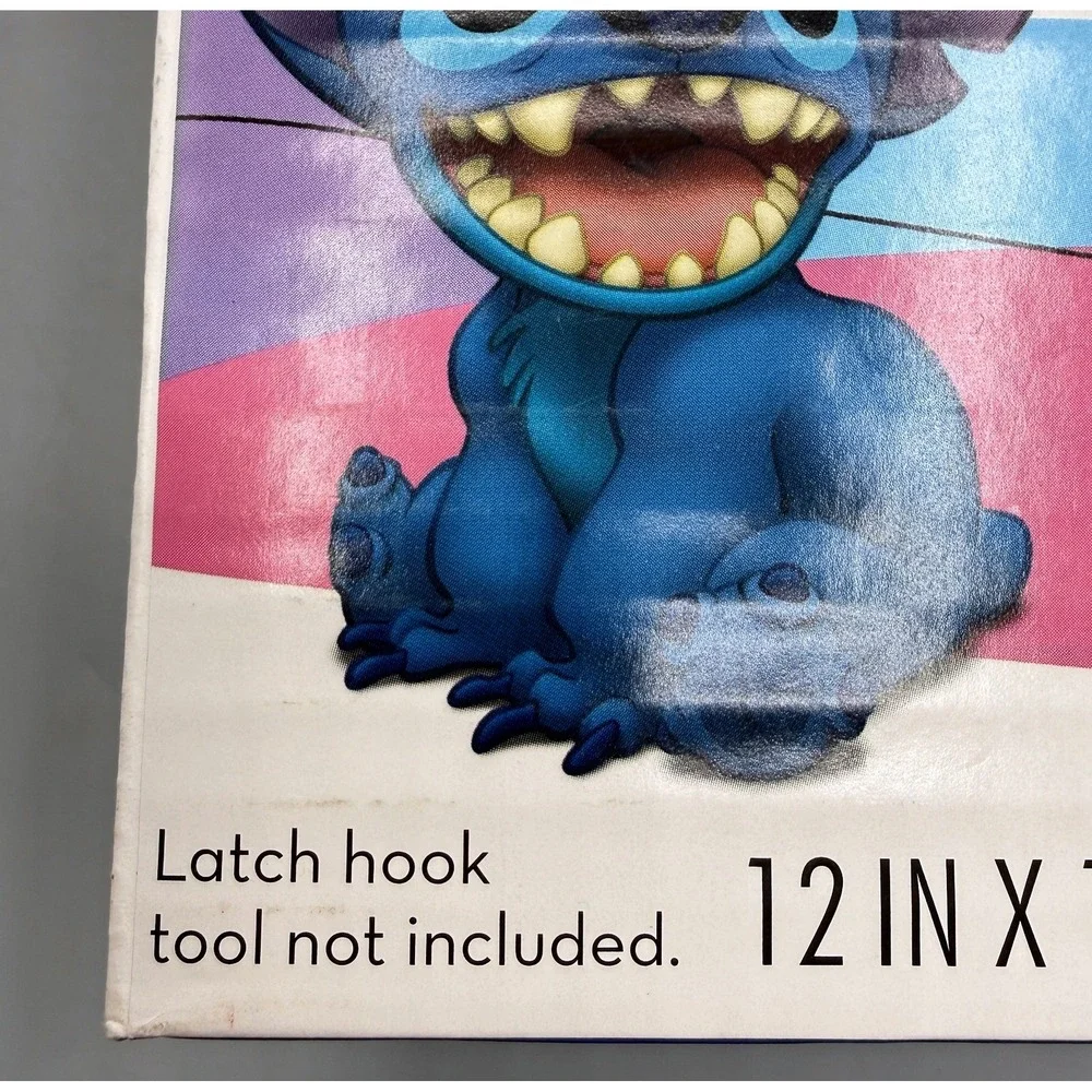 Disney Stitch Latch Hook Kit Dimensions 72-75542 Lilo and Stitch 12x12 DIY Craft